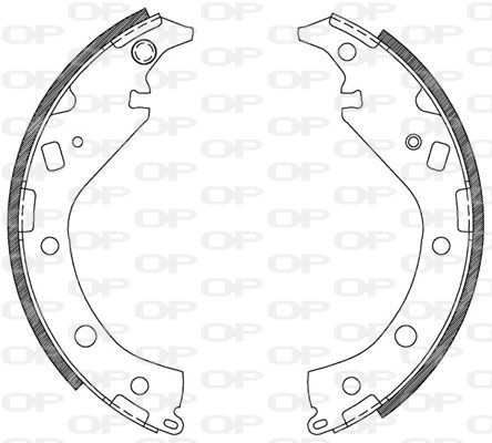 OPEN PARTS Bremžu loku komplekts BSA2116.00